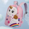 Kindergarten backpack cartoon pattern rainbow horse children's backpack baby boys and girls cartoon backpack toys for kids toys for kids boy toys for kids girls. 