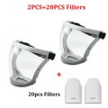 Protection Mask Splashproof Transparent Facial Protector Face FaceMask Protective Outdoor Safety Mask Head Cover Work Protection.