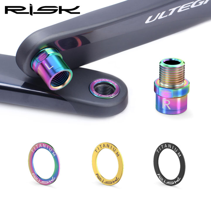 Risk%202pcs%20Bike%20Titanium%20alloy%20Pedal%20Washer,OD%2020mm%20Spacer%20Gasket%20for%20MTB%20Road%20Bicycle%20Crank%20Protection%20Pad%20Ring,Repair%20Gasket%20-%20Image%203