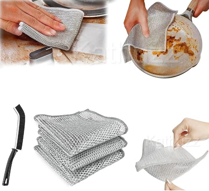 Multipurpose%20Wire%20Dishwashing%20Rags%20for%20Wet%20and%20Dry%20Stainless%20Steel%20Scrubber%20Non-Scratch%20Wire%20Dishcloth%20for%20Washing%20Dishes%20Sinks%20Counters%20Easy%20Rinsing%20Machine%20Washable%20Pack%20Of%203%20-%20Image%203