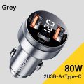 Essage 80W Car Charger USB Type C Dual Port USB Phone Charger PD Fast Charging For iPhone 13 Xiaomi Samsung iPad Laptops Tablets. 