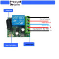 10A High Power RF Relay Module 433MHz Wireless Remote Control Switch DC 9V-24V for Industrial Automation Electric Fence. 