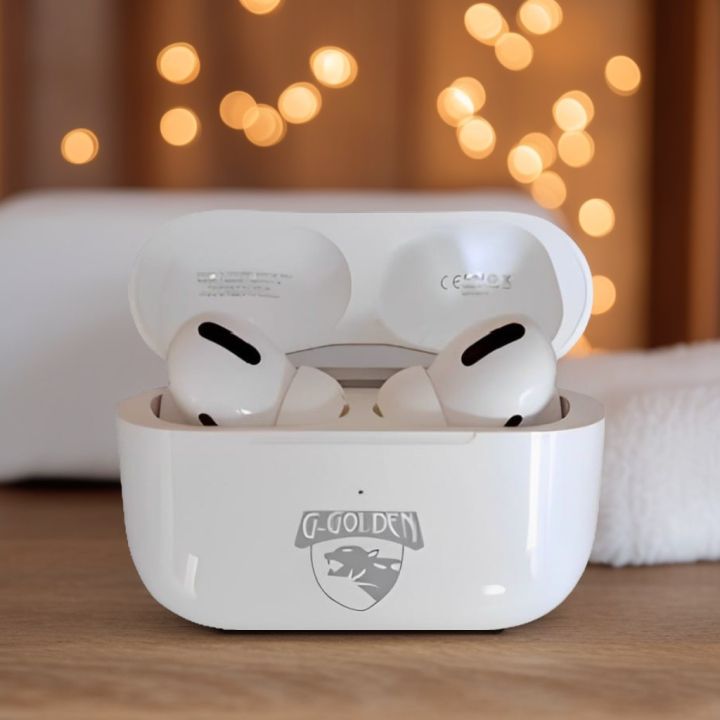 G-Golden Airpods Pro With High Bass | Premium Quality Earbuds | Extra Loud Volume.