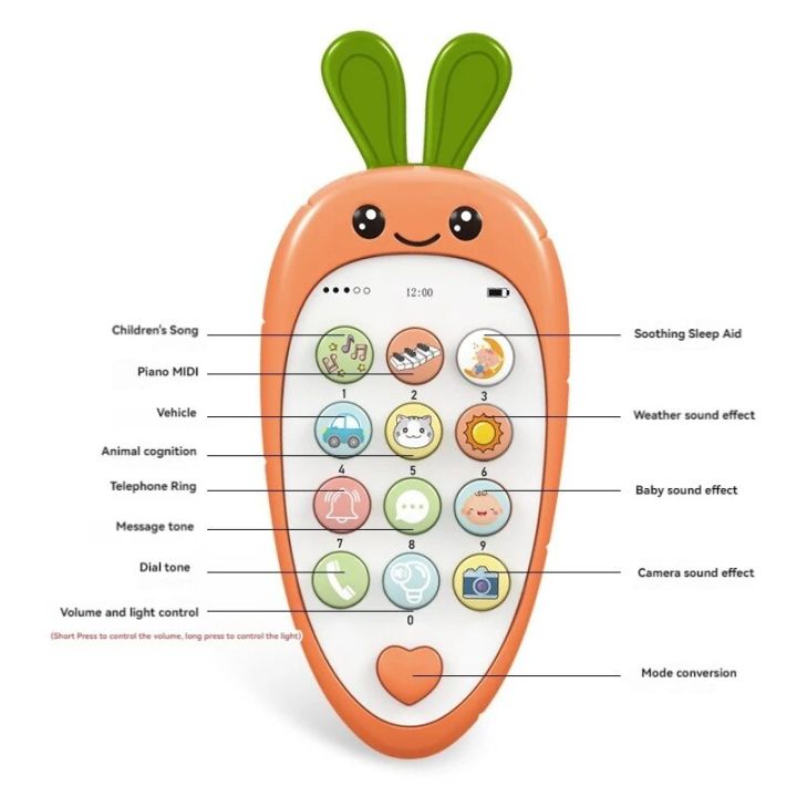 1%20PCS%20Cartoon%20Radish%20Simulation%20Mobile%20Phone%20Can%20Bite%20The%20Baby%20Puzzle%20Early%20Education%20Music%20Story%20Learning%20Phone%20Toy%20-%20Image%203