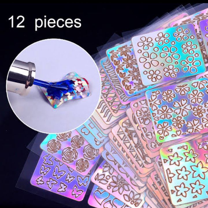 Nail%20Art%20Sticker%20Stencil%20Stickers%2012%20Design%202%20Sheets%20vinyls%20Decal%20Reusable%20DIY%20Hollow%20for%20Nail%20Art%20-%20Image%208