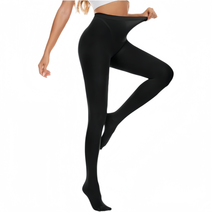 DOIAESKV%20Plus%20Size%20Trends%20Tights%20for%20Women%2080D%20Semi%20Opaque%20Footed%20Pantyhose%20Women's%20Run%20Resistant%20Tights%20High%20Waist%20Stockings%20-%20Image%204