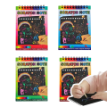 10x14 cm rainbow scratch notebook with wooden scartch paper note 10x14 cm. 