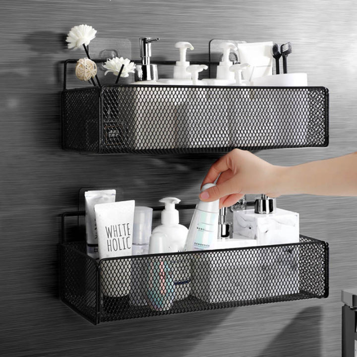 Wall Mounted Bathroom Storage Rack Punchfree Bathroom Hanging Shelf