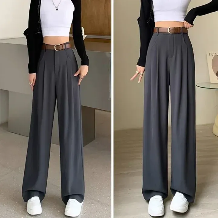 Women%20Fashion%20Suit%20Pants%20Lady%20Breathable%20Baggy%20High%20Waist%20Wide%20Leg%20Trousers%20Lady%20Straight%20Leg%20Gray%20Classic%20Office%20Long%20Pants%20-%20Image%204