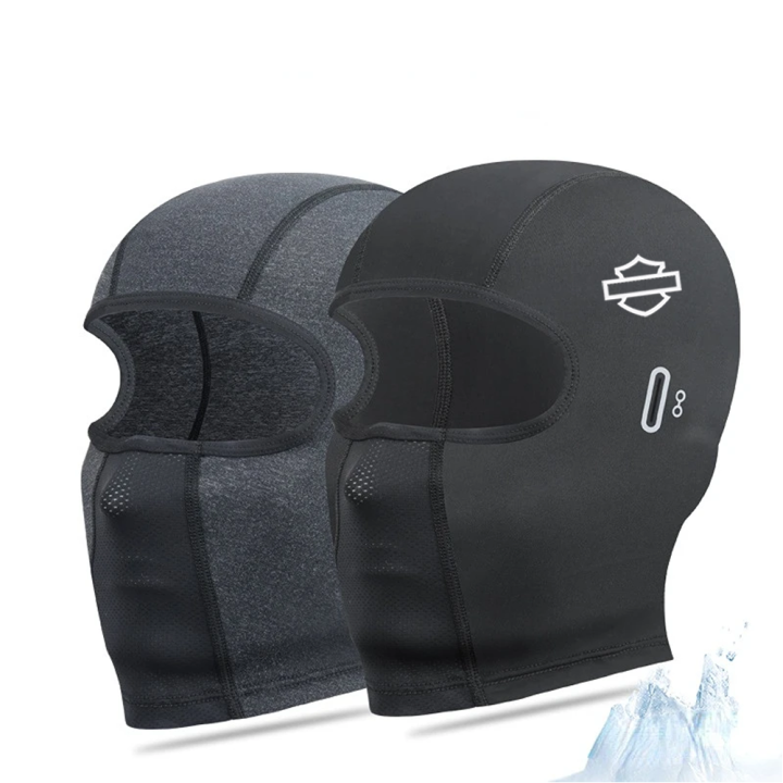 Cache-cou Cyclisme INIULLUV Tour De Cou Harley Davidson - Protection Vent Et Soleil Pour Sport | Taille Unique Noir Accessoire Moto Polyvalent