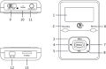 Yaakin K1, personal digital DAB+, DAB / FM radio, MP3 player mini radio, SD card recordable radio, rechargeable battery, portable handheld radio, walking or jogging, including headphones. 