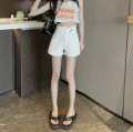 High Waisted Denim Shorts Women's Fashion Jeans, Korean Style, Good Fabric, Beautiful Shape, Sweet Color, Cute 9616 #. 