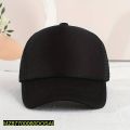 Plan black net cap with adjustable for boy and men. 