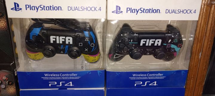 DualShock%204%20PS4%20Wireless%20Controller%20FIFA%20Edition%20Black%20-%20Image%203
