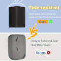 1pcs Durable All-Weather Speaker Cover - Waterproof, Dustproof & Sun-Resistant Polyester for Indoor/Outdoor Use, Black. 