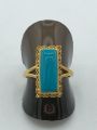 Gold look Feroza ring for gold lovers casual use. 