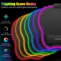 High-Quality XXL RGB Gaming Mouse Pad SMALL & Large Size with Gel Wrist Pad - Extended & Small Led Soft Cloth Mousepad Mat with Non-Slip Rubber Base & 14 Lighting Modes for Gamers, PC Computer, Laptop, Office - (800×300×4mm) - Black - FunBug. 