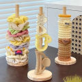 Vertical Bracelet Holder Wood Tabletop Bracelet Display Stand Bangle Display Holder for Watches Bracelets Scrunchies Hair Bands.