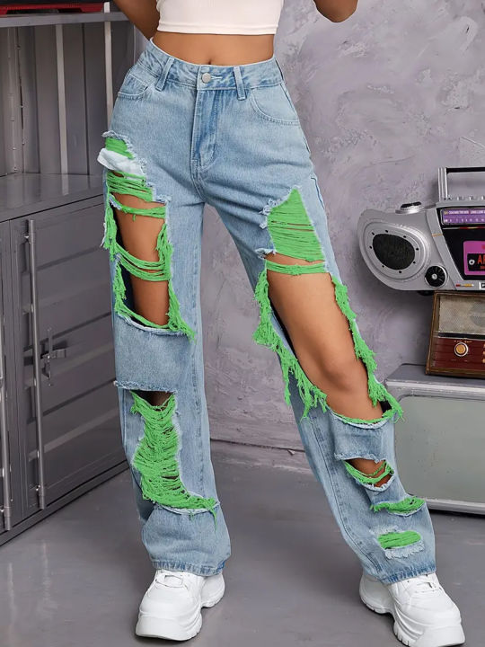 Y2K%20American%20Retro%20Jeans%202026%20Light%20Washed%20Ripped%20Denim%20Pants%20High%20Waist%20Baggy%20Straight%20Leg%20Autumn%20Trend%20-%20Image%204