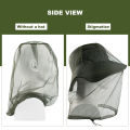 1Pc Ultra Large & Long Extra Fine Holes Mesh Soft Durable Fly Screen Premium Mosquito Insect Head Net Face Protector Camping Cap.