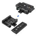 Andoer Video Camera Tripod Quick Release Clamp Adapter with Quick Release Plate for Manfrotto 501 500AH 701HDV 503HDV Q5 Head. 