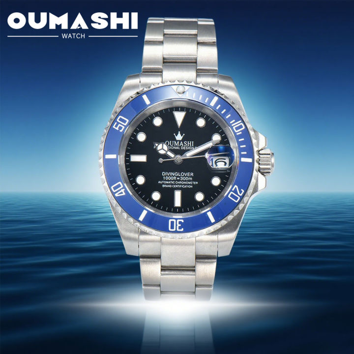 40mm men's diving watch China NH35 movement luxury business watch sapphire glass ceramic bezel NH35 diving watch