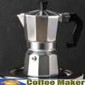 Coffee Maker, Classic Aluminium Coffee Moka Pot,Espresso American Style Coffee Brewed Cafeteras,6 Cups Capacity 300ml. 