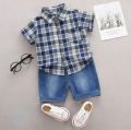 Cotton Casual Shirts And Jeans Shorts Pants For Kids Baby Boys And Baby Girls Dresses Short Sleeves Tee Top's Clothes Set's Dresses Outfit Suit For Unisex Jannat Store T-shirt And niker Eid Collection. 