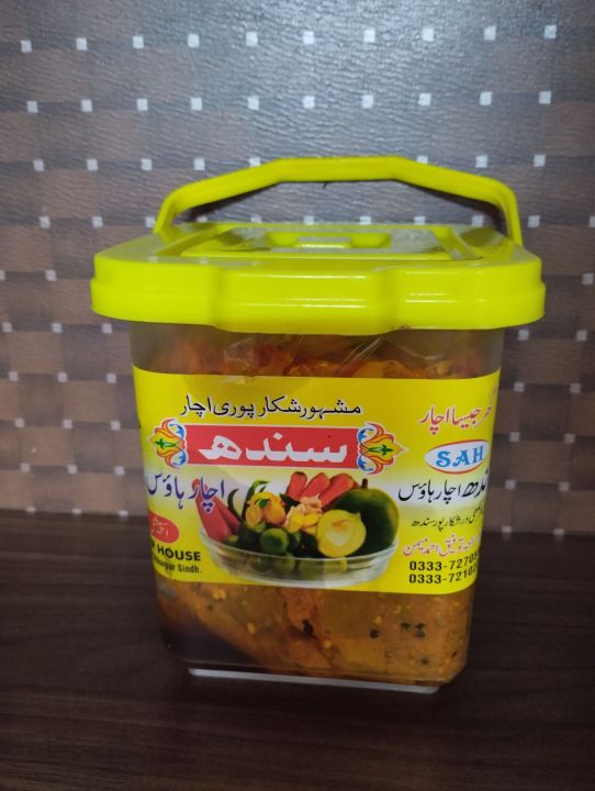 Mixed Pickle in Oil Mix Achar Tail - 1000 gm (1kg) - 100% Original Shikarpuri Achar
