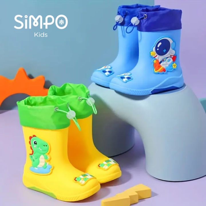 Kids%20Rain%20Boots%20For%20Girls%20%20Rainboot%20Boys%20PVC%20Children%20Waterproof%20Shoes%20Cartoon%20Unicorn%20Rabbit%20Spaceman%20Dinosaur%20Pattern%20-%20Image%204