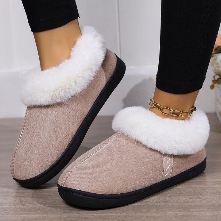 2024%20Winter%20Warm%20Fur%20Indoor%20Home%20Slippers%20Women%20Faux%20Suede%20Closed%20Toe%20Couple%20Slippers%20Woman%20Comfort%20Soft%20Sole%20House%20Shoes%20Slides%20-%20Image%204