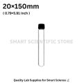 Culture Test Tube 20x150mm ( 35mL ) Autoclavable Borosilicate Glass Lab Sample Tube with Black Phenolic Screw Cap Pack of 3 5 10 25 50 & 100 Pcs for Laboratory Scientific Research Educational Biology Chemistry Home Use High Quality Durable Heat Resistant. 