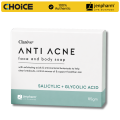Jenpharm Clarevo Anti Acne Soap 85g | Deep Cleansing Face & Body Soap for Men & Women | Oil Control. 