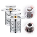 Bathroom Sink Plug Stopper Stainless Steel Filter Basket Sink Drain Hair Catcher for Washroom Restroom Kitchen. 