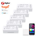 Smart Home Tuya Zigbee Dimmer LED Light Switch 5V 12V 24V Remote Smart Life RGB RGBW CCT WW CW Strip Controller lightify. 