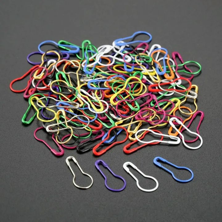 100 Pcs Multicolor Small Size Metal Coil less Hijab Safety Pins,Coil Less Colourful Safety Pins,Uses Jewelry Finding,Imported By China,Good Quality Product.