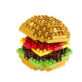 Mini Building Blocks Food Fast Food 3D Model Bricks DIY Burger Fries Wine Miniature Particle Puzzle Children Assembly Toy . 