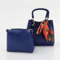 Girls and Ladies Soft Shoulder Handbag with Mini Side Pouch and Long Strap 7 x 7.5 x 3.5 Inch. 