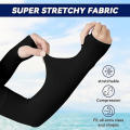 3 Pairs Summer Elastic Ice Silk Arm Sleeves - Breathable and Comfortable, Suitable for Outdoor Activities, Ice Silk Fiber Fabric.