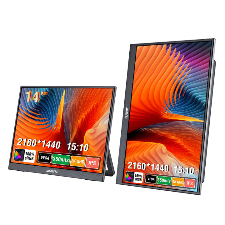 14-inch%202.5K%20%202160*1440%20Portable%20Monitor%2060HZ%20For%20Laptop%20XBox%20PS4%20/%205%20Switch%20TV%20Box%20Cell%20Phone%20PC%20Extension%20%20Mobile%20-%20Image%202