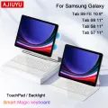 AJIUYU Magic Backlight Keyboard Folio For Samsung Galaxy Tab S9 FE 10.9" S7 S8 S9 11 Inch Smart Magnetic Cover Case TouchPad. 