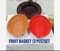 Plastic Fruit Basket (3pcs)set.
