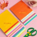 M&G 100 Sheets Origami Paper A4 / 120mm x 120mm Handmade 20 Colors Student Class Colorful Paper Children Cut Paper School Gift. 