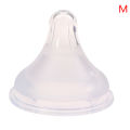 Baby Soft Liquid Silicone Pacifier Nipple Replacement For Wide Mouth Milk Bottle. 