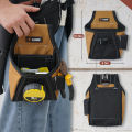 Leather Tool Vest for Men – Adjustable 37-Pocket Work Vest for Electricians, Carpenters, and Construction Workers. 