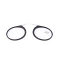 2021 Titanium Mini Reading Glasses Clip Nose Round Optical Glasses With Box Wallet Portable Prescription Eyewear Degree 1 To 3.5. 
