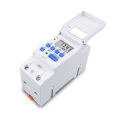 New type Din Rail 2 wire Weekly 7 Days Programmable Digital TIME SWITCH Relay Timer Control AC 220V 230V 12V 24V 48V 16A. 