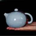 Ge Kiln Ceramic Tea Pot and Tea Cup Handmade Chinese Style Ice Crack Teapot Teacup Household Kung Fu Tea Set Chinese Tea Set. 