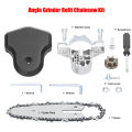 Angle Grinder Refit Chainsaw Conversion Kit 4/6 Inch Chainsaw Bracket Change Angle Grinder Into Chain Saw Woodworking Power Tool. 