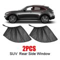 2pcs Car Rear Side Window Sunshade UV Protect Shield Mesh Prevent Mosquito Sunshine Privacy Protection Foldable Curtain. 